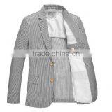 Blazer Mens Casual Suits Plain Weave Fabric Little Shining Men's Jacket Tailored Male thumbnail-6