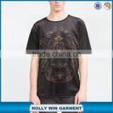 Flower Print Velvet Custom T-shirt Printing for Men thumbnail-1