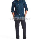 Mens Organic Custom Cotton Plaid Slim Fit Business Shirt thumbnail-5