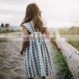 Flutter Sleeve Pretty Childrens Dresses Birthday Dress For Girl Of 7 Years Old thumbnail-1