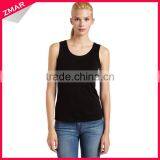 Women Fashion Style Hot Sale Cheap Price Blank Cotton Wholesale Stringer Lady Top thumbnail-1
