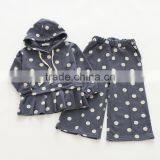 New Style Polka Dots Cotton Wholesale Girls Clothing Sets thumbnail-3