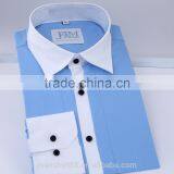 Long Sleeve New Design Solid Color Mens Plain Dress Shirts 2017 thumbnail-1