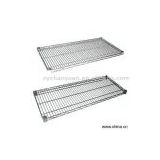 Sell Chrome Plated or Stainless Steel Wire Shelves and Black Powder Coated Shelves