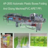 printed plastic boxes automatic folding and gluing machine