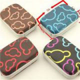 Portable PU Leather Carrying Hard Case For IPod MP3 Earphone Headphone
