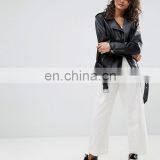 Women Popular Designs Custom pu Leather Jackets thumbnail-2