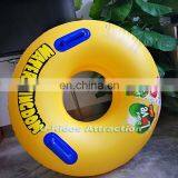 42 Inch PVC Yellow Color Inflatable Swimming Ring Water Park Tube for Water Park Slide Use thumbnail-1