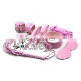 Sex Adult Bondage Toy Set 7pc Bondage Love Kit Blindfold, Collar, Wrist Restraints, Ball Gag, Whip, Nipple Clamps& Cotton Rope thumbnail-2