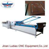 Wood cabinet door PVC film vacuum  hot membrane press machine with double tables