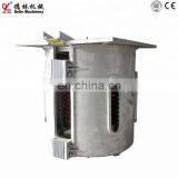 Mini 1800c 2000 Temperature Rotary Induction Furnace 5 Ton for Casting thumbnail-2