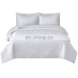 Soft 100% Polyester Fade Resistance Eco-friendly White Plain Quilt For Sale thumbnail-6