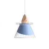New Design Modern Colorful Metal Wire Hanging Pendant Ceiling Lamp for Cafe thumbnail-2