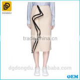 Latest 2016 New Fashion Custom Wholesale Fringe Drape Skirt