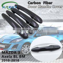 for Mazda 3 Axela BL BM 2008~2019 4 PCS Exterior Carbon Fiber Door Handle Cover Catch Trim Car Accessories 2011 2012 2013 2014 thumbnail-1