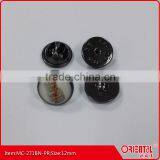 Round Shape Printed Pin Brooch for Men Suit thumbnail-1