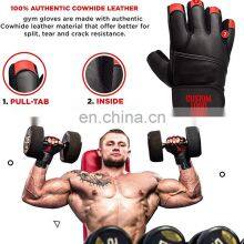 Gym Gloves Fitness Half-Finger Non-slip Dumbbells Mechanical Weightlifting Breathable Leather Fitness Glove thumbnail-3