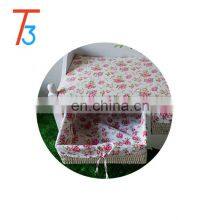 Solid Wood Sofa Storage Cabinet Creative Bamboo Drawer thumbnail-4