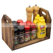 Acrylic Wood Kitchen Spice Rack Organizer Seasoning Rack Kitchen Organizer Storage Bin Storage Holders