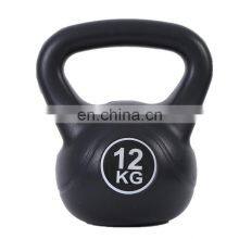 Fitness Wholesale 20 kg Cement Shock-Proof Plastic Custom Cast Vinyl Coated 10kg Kettlebell