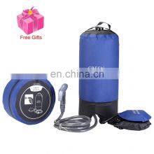 PVC Pressure Shower Bag With Foot Pump Lightweight Inflatable Shower Pressure Shower Water Bag For Outdoors Camping Bathing thumbnail-1