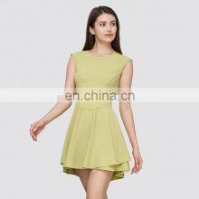 New Style Fashion Sleeveless Naked Workout Sports Golf Tennis Wear One Piece Dress Fitness Gym Activewear Clothing For Women thumbnail-2