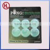 Hot sale promotion glow in dark ping pong/table tennis ball wholesale