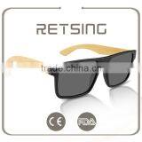 Polarized Revo Bamboo Wooden Arms Sunglasses With Spring Hinge thumbnail-6