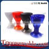 Factory Supply Red Wine Glass Shaped 3.5mm Audio Splitter thumbnail-5