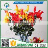 2016 Wholesale Multicolor Latex Artificial PU Flowers Lily Real Touch Bouquet Wedding Bridal Decor Display Flower thumbnail-6