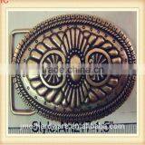 Vintage Fashion Oval and Round Customized Antique Bronze Metal Plate-style Belt Buckle With Complicated Pattern thumbnail-5