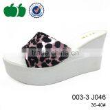 Summer Lady Fashion High Heel Wedge Slipper Shoes thumbnail-3