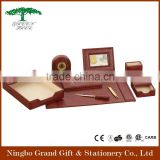 Multifunctional High Quality PU Leather Office Desk Set