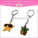 Custom Manufacture Promotional Resin Material Rubber Bear Key Chain Metal thumbnail-2