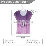 OEM New Arrived 3D Print Latest Custom T Shirt Designs for Girls China Suppliers thumbnail-2