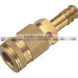 USA Automotive Tru-flate Type Air Quick Coupler, Coupling With Hose Barb 1/4''body