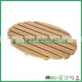 Fuboo--Bamboo Oval Floor and Shower Bath Mat thumbnail-1