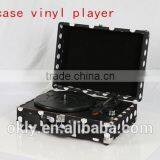 Newest Item Canvas Suitcase Record Player Gramophone Player thumbnail-1
