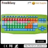Waterproof Color With Large Keys Plug and Play Children Wired Keyboard thumbnail-5