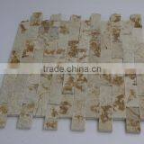 Split Face Marble Mosaic Tile thumbnail-2
