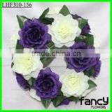 wholesale decorative wedding artificial wreath flower