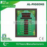 Green Decoration Style Arab Prayer Clock Digital Display High Quality