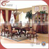 Luxury European Handmade Long Square 6seater Marble Top Dining Table and Chair Pure Wood Designs WA147 thumbnail-2