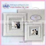 H&B Elegant White Cover Leather Material To Make A Photo Album