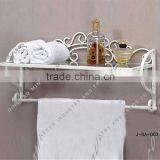 White color bathroom towel shelf