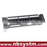 12 Port Wall Mounted UTP Cat5e Cat6 Patch Panel 10" 1U, Krone or 110 Dual IDC