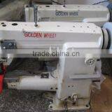 GOLDEN WHEEL used second hand 1 needle cylinder bed compound feed lockstitch sewing machine golden wheel sewing machine
