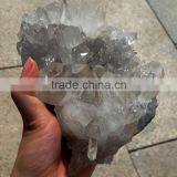 Light Smoky Quartz Cluster Rough Crystal Stones for Home Decor thumbnail-2