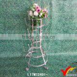 Unique Shape Round Floor Standing Metal Shelf