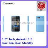 3.5'' Android 3.5 G+F Touch Mobile Phone 1G MHZ With Leather Case thumbnail-3